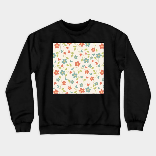 Flying Lilies Crewneck Sweatshirt by gonegirldesigns